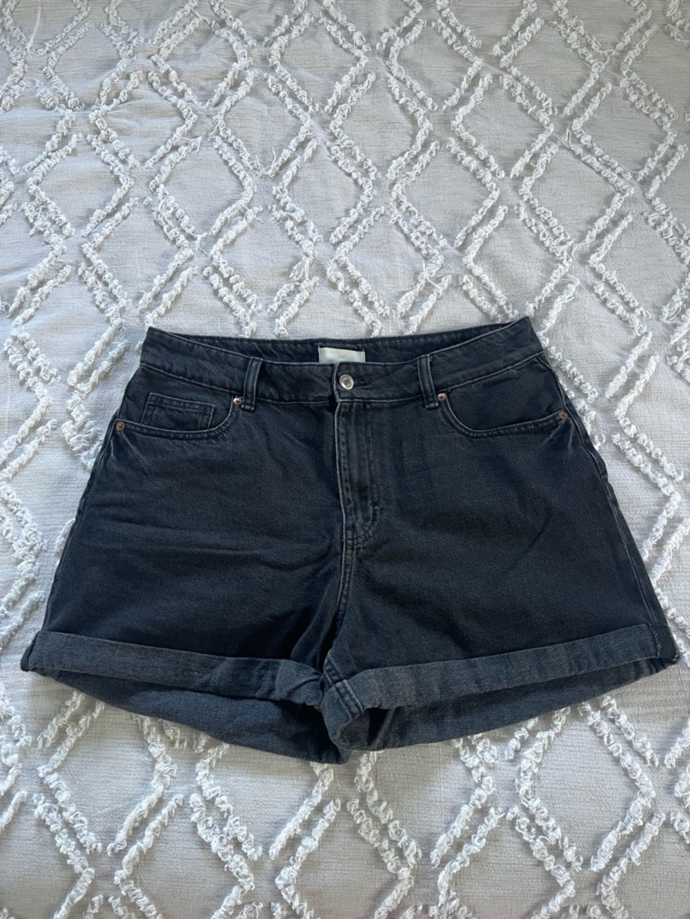 H&M Black Denim Shorts